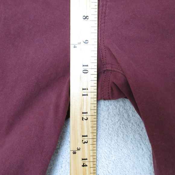 Seven7 Women's Tummy Less High Rise Skinny Jeans Burgundy Size 6 (30x29) - Picture 7 of 13